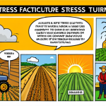 **Image Prompt: Stress Factors in Agriculture Tourism**
   - Create an illustration depicting a variety of stress factors faced by an agricultural tourism guide. Include elements like unpredictable weather, difficult guests, and overwhelming planning, all represented in a visually engaging way.
